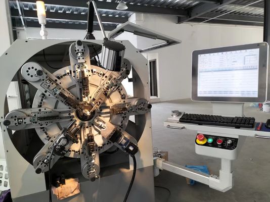 0.3-2.5mm High Efficiency CNC Spring Machine , Multi-function Computer Spring Machine