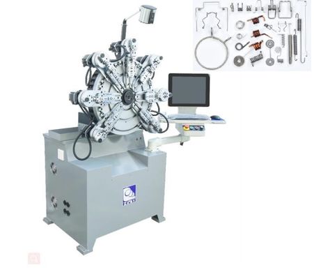 Automatic CNC Spring Machine with 0.3-2.5MM Wire Size 10 Axes Servo Motors and 1 Year Warranty