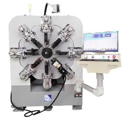 Macchina automatica CNC per la produzione di molle a 12-14 assi, sistemi di avvolgimento da 1 a 4 mm