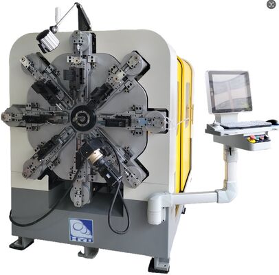 Macchina automatica CNC per la produzione di molle a 12-14 assi, sistemi di avvolgimento da 1 a 4 mm