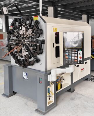 Attrezzatura per la produzione di molle CNC Cam 4.0mm Sanyo Motor CE ISO9001 Sistemi blu