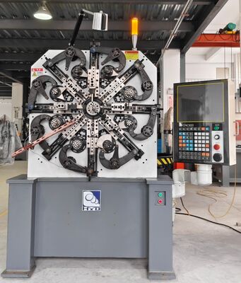 Attrezzatura per la produzione di molle CNC Cam 4.0mm Sanyo Motor CE ISO9001 Sistemi blu