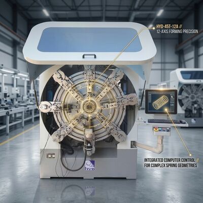 Macchina di piegatura a molla a controllo CNC 12 assi con tagliatore di sicurezza flessibile