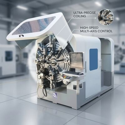 Macchina di piegatura a molla a controllo CNC 12 assi con tagliatore di sicurezza flessibile