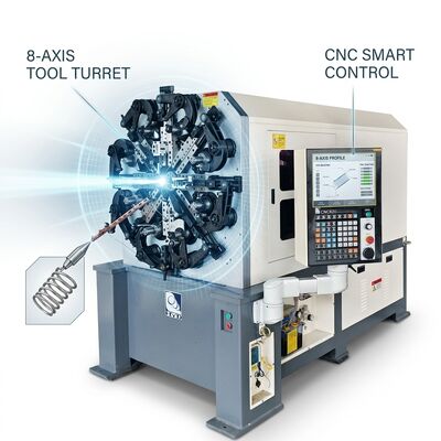 Macchina per molle rotanti CNC a filo a cinque assi Sistema motore giapponese da 1,0 - 4,0 mm
