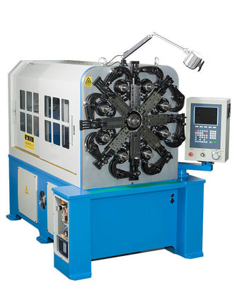 Attrezzatura per la produzione di molle CNC Cam 4.0mm Sanyo Motor CE ISO9001 Sistemi blu