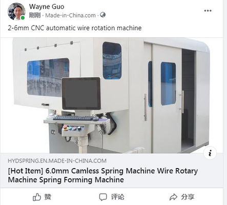 Macchina per la formatura di molle a sospensione CNC Sanyo Motor Precision Coil Forming