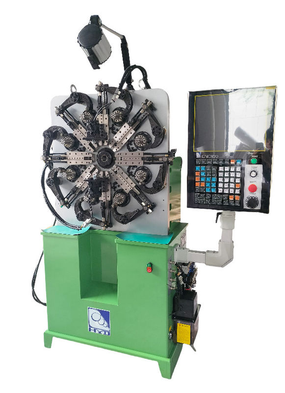 Macchina per molle CNC ad alta precisione da 0,2-2,3 mm HYD-20T-4A a cinque assi con rotazione del filo