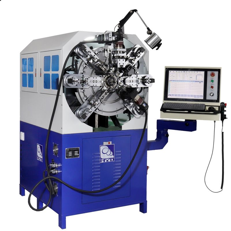 Macchina per la formatura di molle CNC a dodici assi senza camma, per fili da 0,3 - 2,5 mm