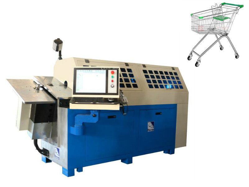 Macchina piegatubi per computer a 10 assi, sagomatura filo di acciaio a basso tenore di carbonio da 2,0-6,0 mm per macchine per molle CNC